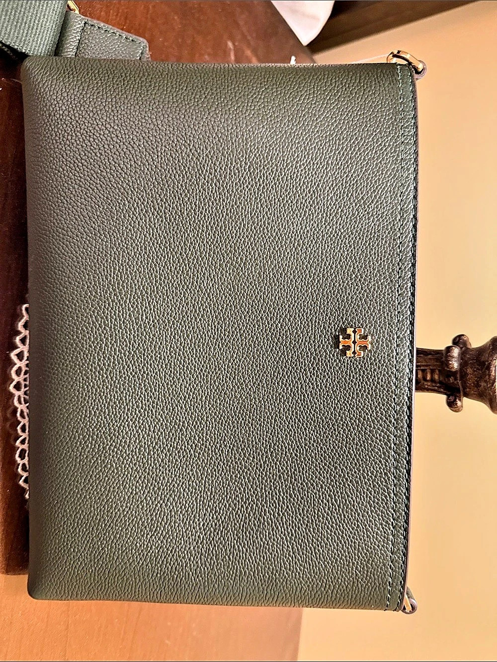 Tory Burch Perry Bombé Mini Bag Green Crossbody